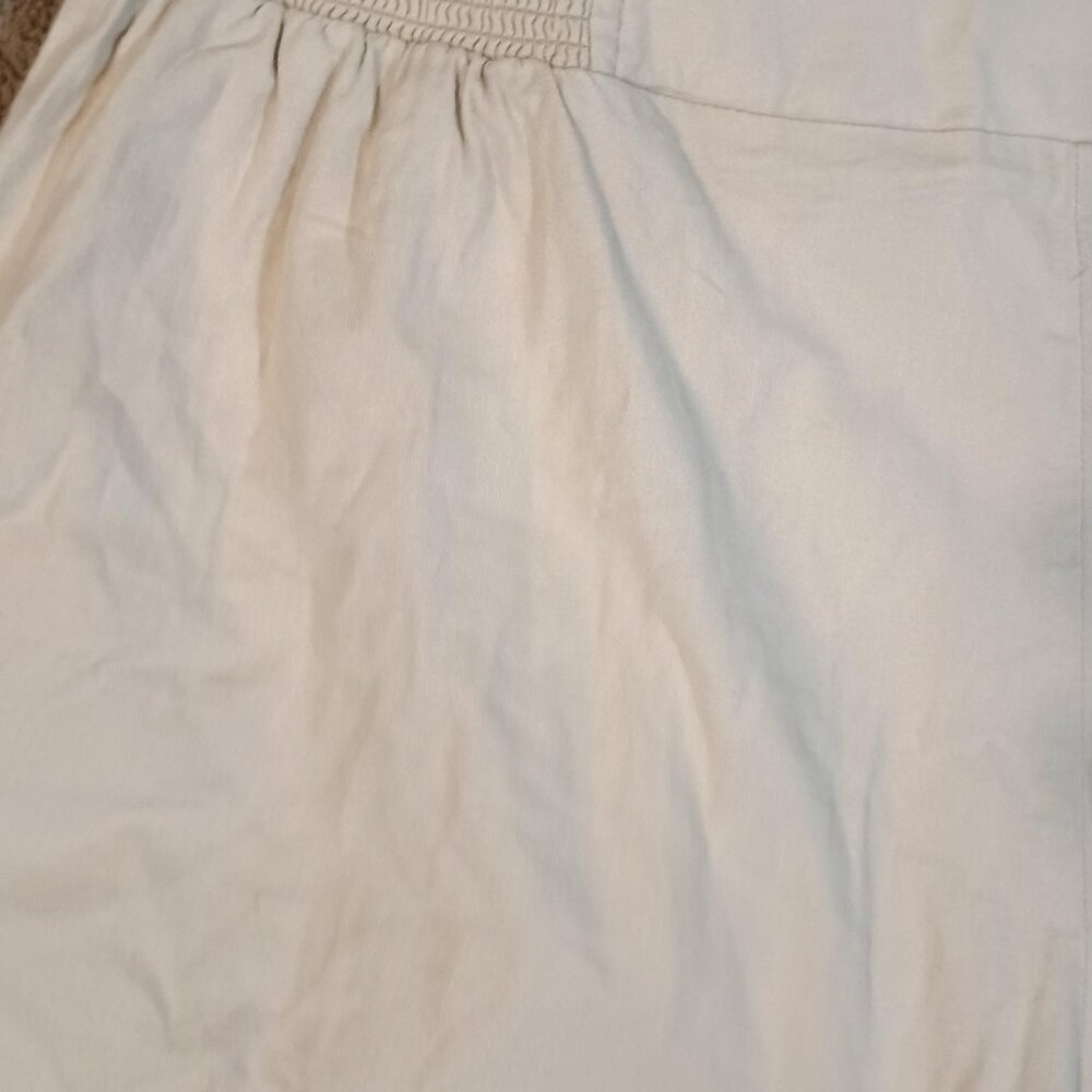 Coco & Jaimeson Shorts Women L Tan High Waisted Paperbag Smocked Tie Waist Summe - Picture 10 of 10